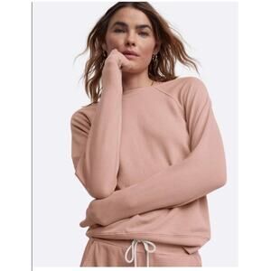 MATE the Label Sweatshirt Size S Blush Pink Organic Cotton Minimalist